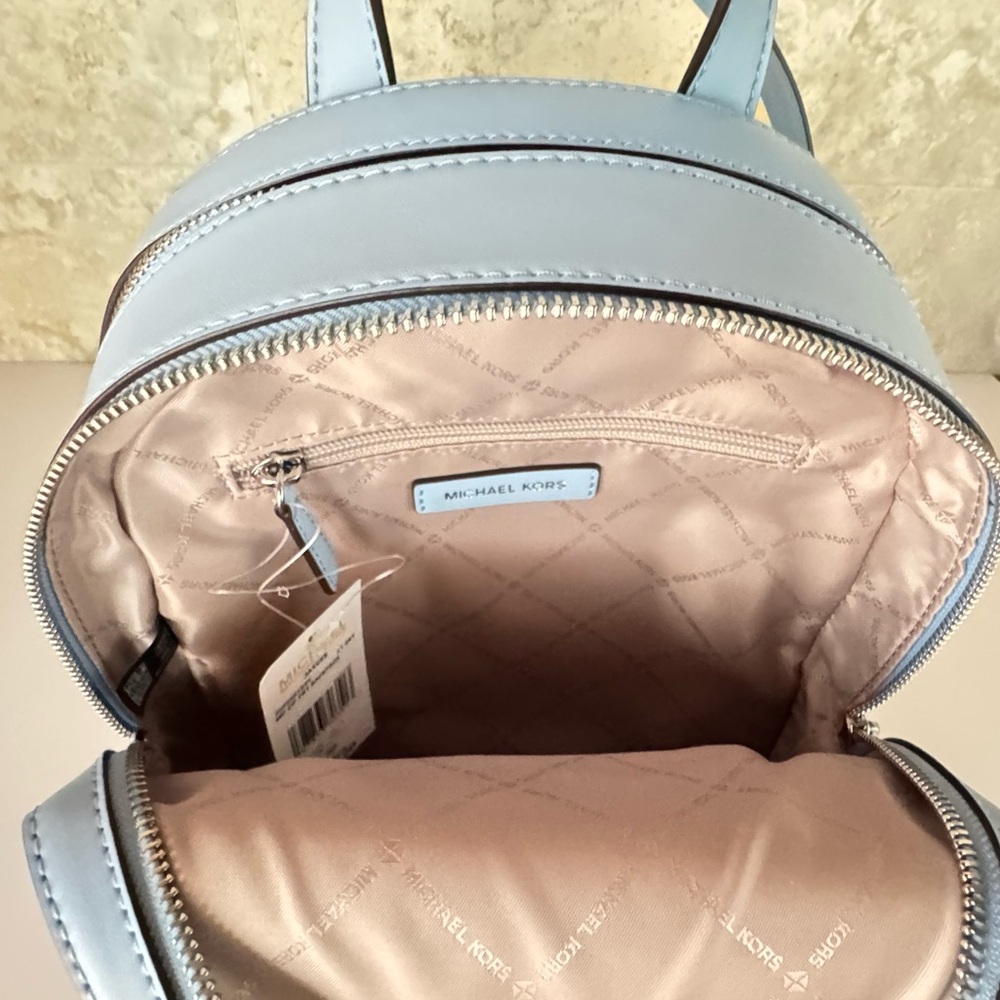 Michael Kors Jaycee MD Backpack MK Ombré Blue Multi - Picture 8 of 14